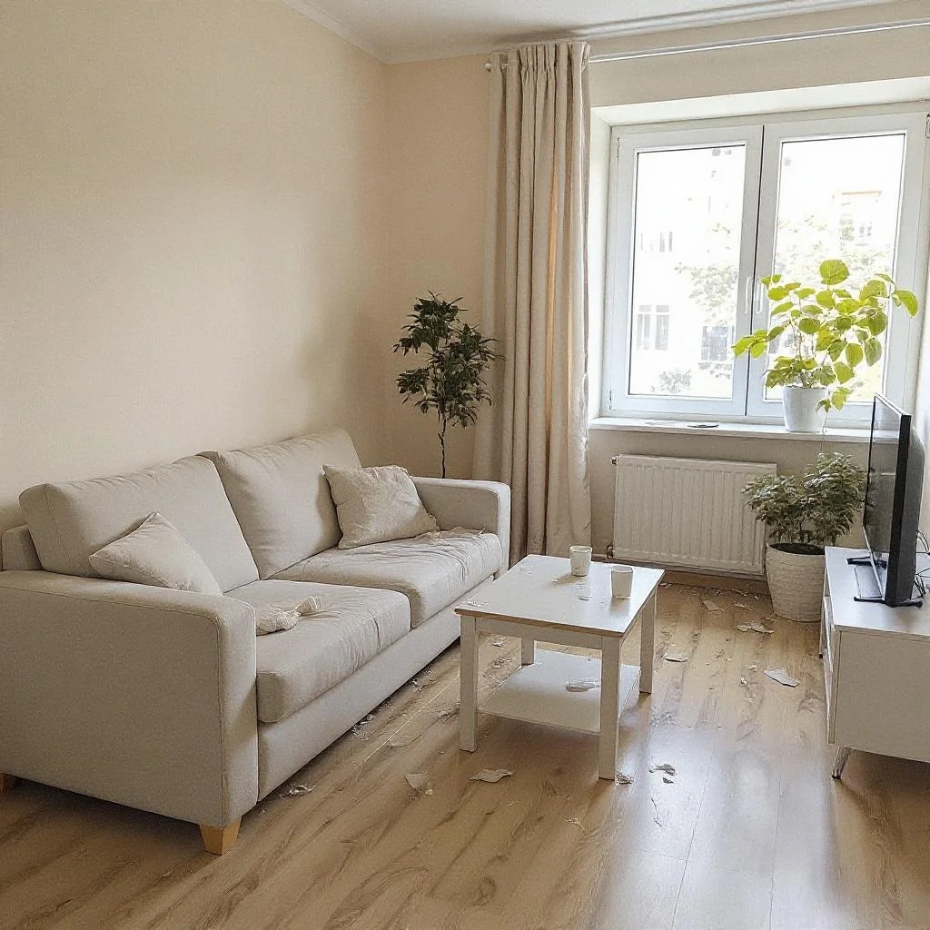 Эко-уборка двухкомнатной квартиры - до уборки